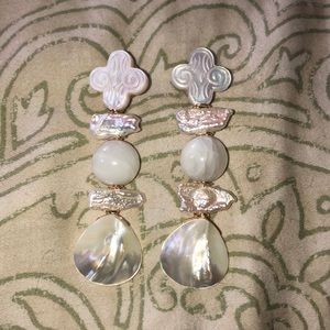 Mother of pearl statement necklace